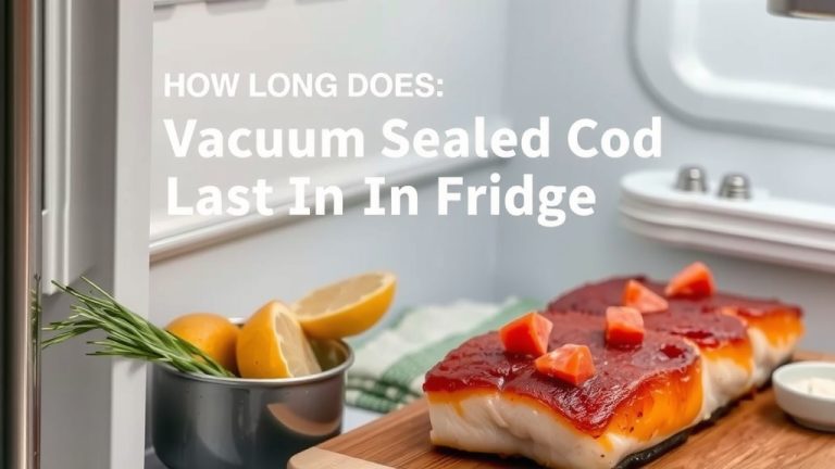 How Long Does Vacuum Sealed Cod Last In Fridge