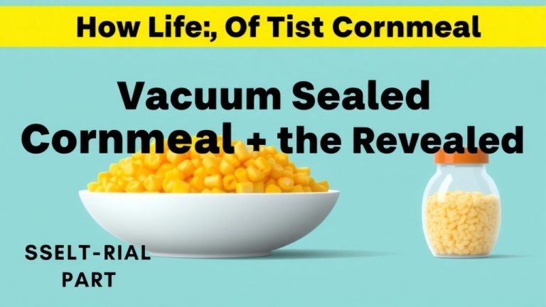 Vacuum Sealed Cornmeal Shelf Life Revealed
