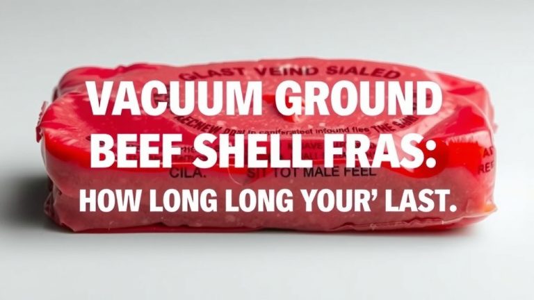 Vacuum Sealed Ground Beef Shelf Life: How Long It Lasts