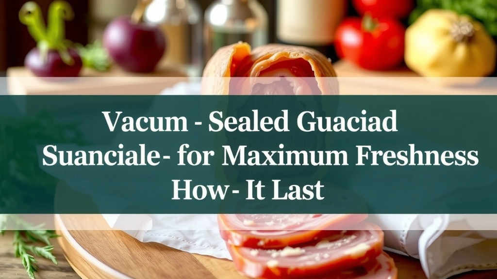 Storing Your Vacuum-Sealed Guanciale for Maximum Freshness