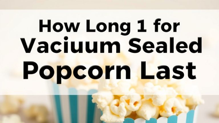 How Long Does Vacuum Sealed Popcorn Last