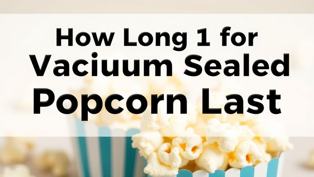 How Long Does Vacuum Sealed Popcorn Last