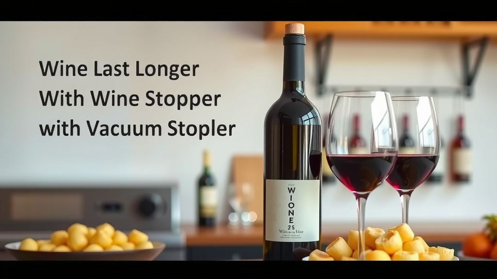 Maximizing Your Opened Wine's Lifespan with a Vacuum Stopper