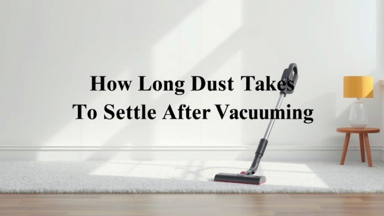 How Long Dust Takes to Settle After Vacuuming