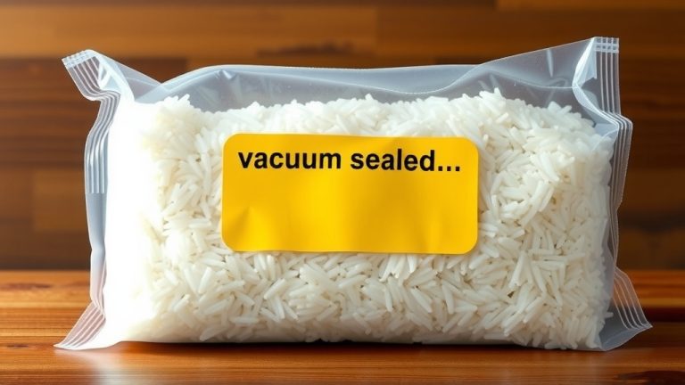 Vacuum Sealed Rice Shelf Life: How Long Does It Last
