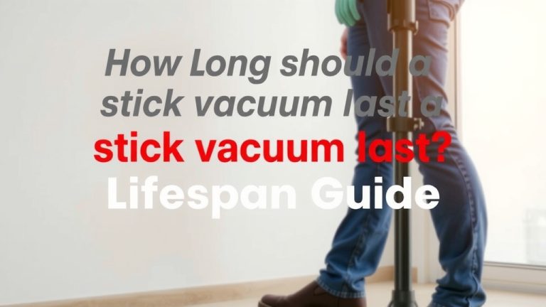 How Long Should a Stick Vacuum Last? Lifespan Guide