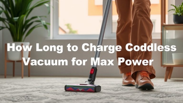 How Long to Charge Cordless Vacuum for Max Power