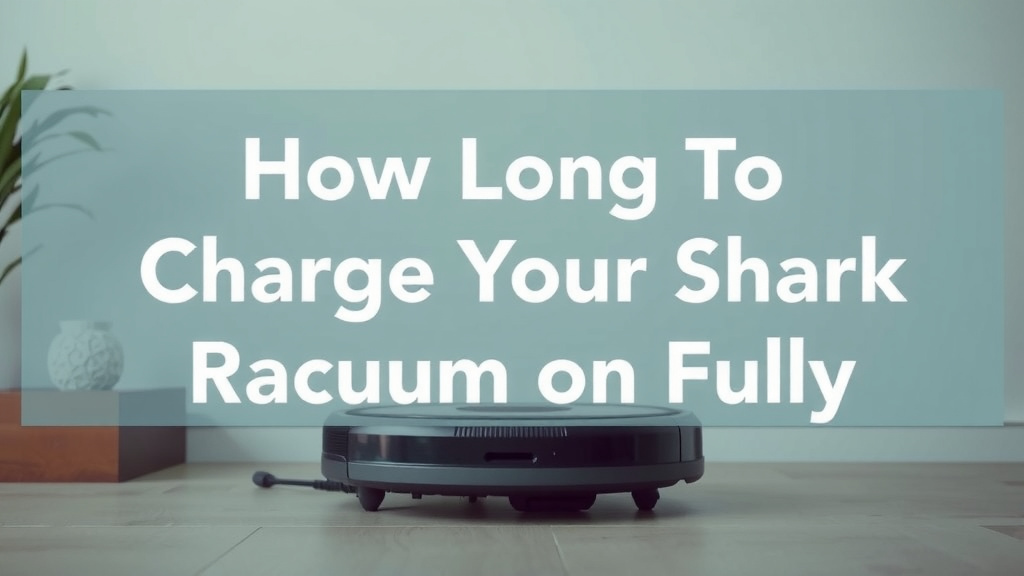 How Long to Charge Your Shark Robot Vacuum Fully
