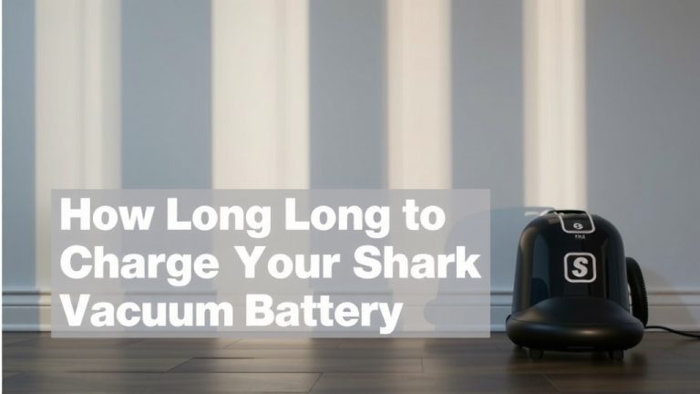 How Long to Charge Your Shark Vacuum Battery
