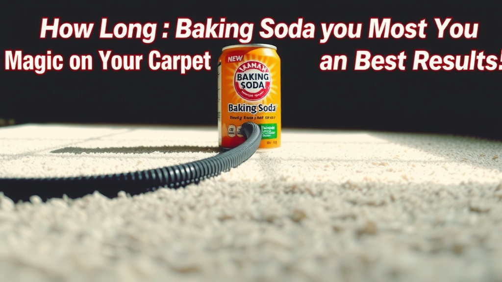 Giving Baking Soda Time to Work Its Magic on Your Carpet
