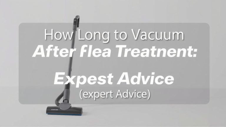 How Long to Vacuum After Flea Treatment: Expert Advice
