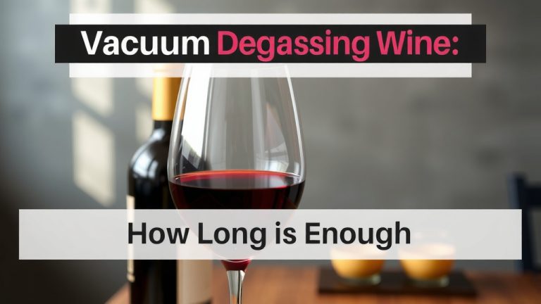 Vacuum Degassing Wine: How Long Is Enough