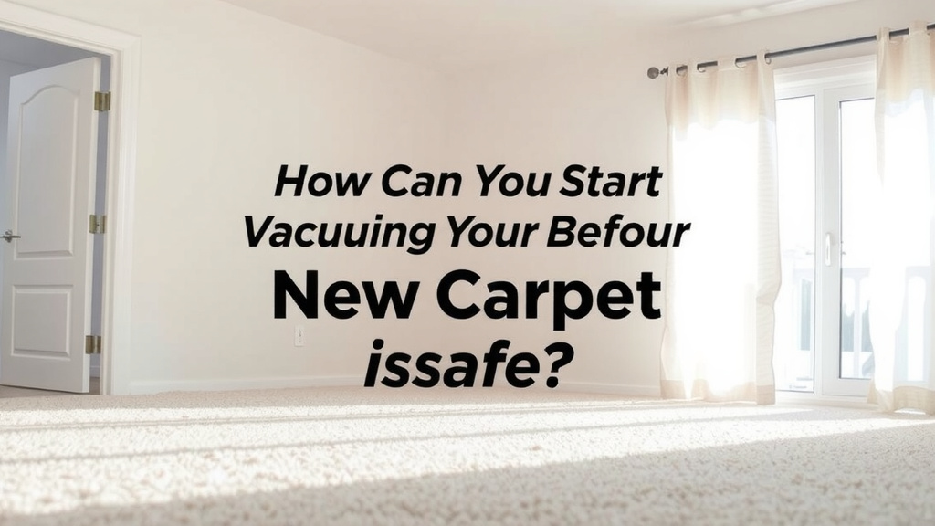 When Can You Start Vacuuming Your New Carpet?