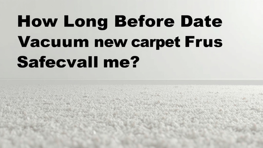 How Long Before Vacuuming New Carpet Is Safe