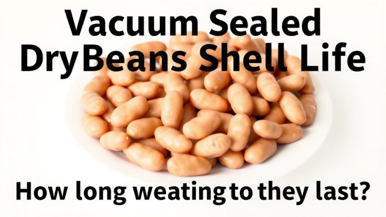 Vacuum Sealed Dry Beans Shelf Life: How Long Do They Last