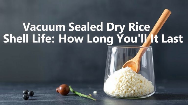 Vacuum Sealed Dry Rice Shelf Life: How Long Does It Last