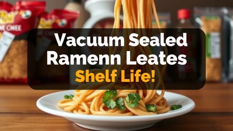 Vacuum Sealed Ramen Noodles: Shelf Life Explained