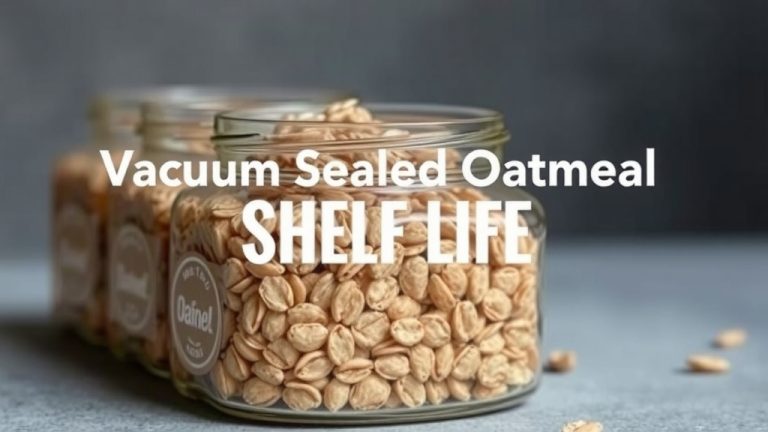 Vacuum Sealed Oatmeal Shelf Life: How Long Does It Last