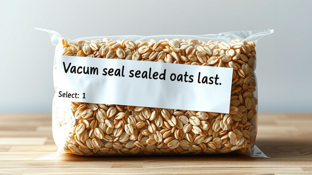 Vacuum Sealed Oats: How Long Do They Really Last