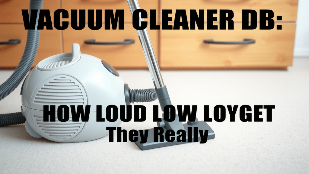 Vacuum Cleaner DB: How Loud Are They Really