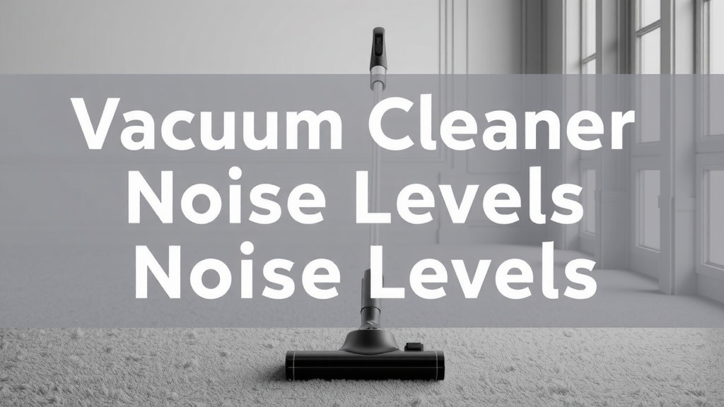Vacuum Cleaner Noise Levels Explained