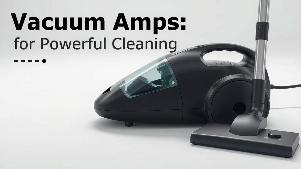 Vacuum Amps: What's the Right Amount for Powerful Cleaning