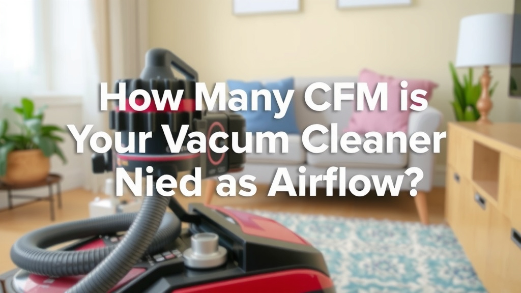 Understanding Vacuum Cleaner Airflow: What CFM Really Means