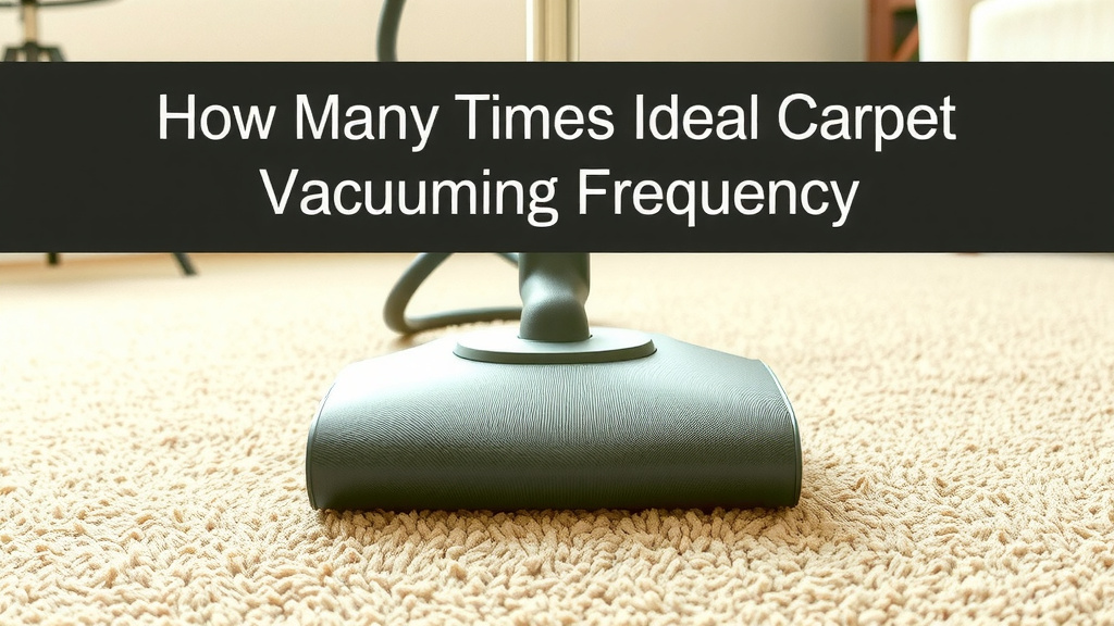 Determining Your Ideal Carpet Vacuuming Frequency