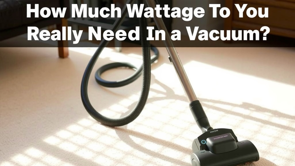 How Much Wattage Do You Really Need in a Vacuum?