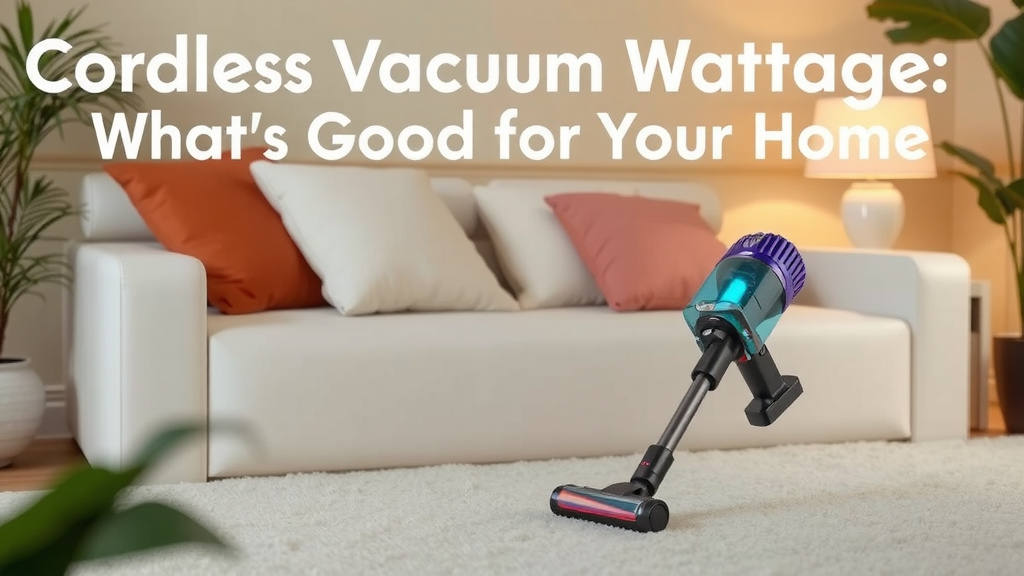 Cordless Vacuum Wattage: What's Good for Your Home