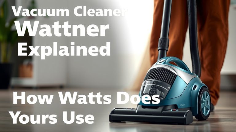 Vacuum Cleaner Wattage Explained: How Many Watts Does Yours Use