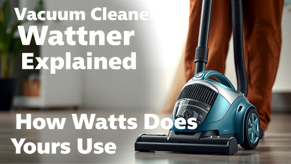 Vacuum Cleaner Wattage Explained: How Many Watts Does Yours Use