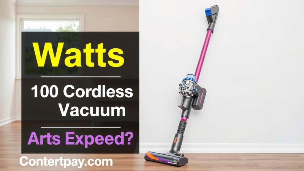 Understanding Your Dyson Cordless Vacuum's Power: Watts Explained
