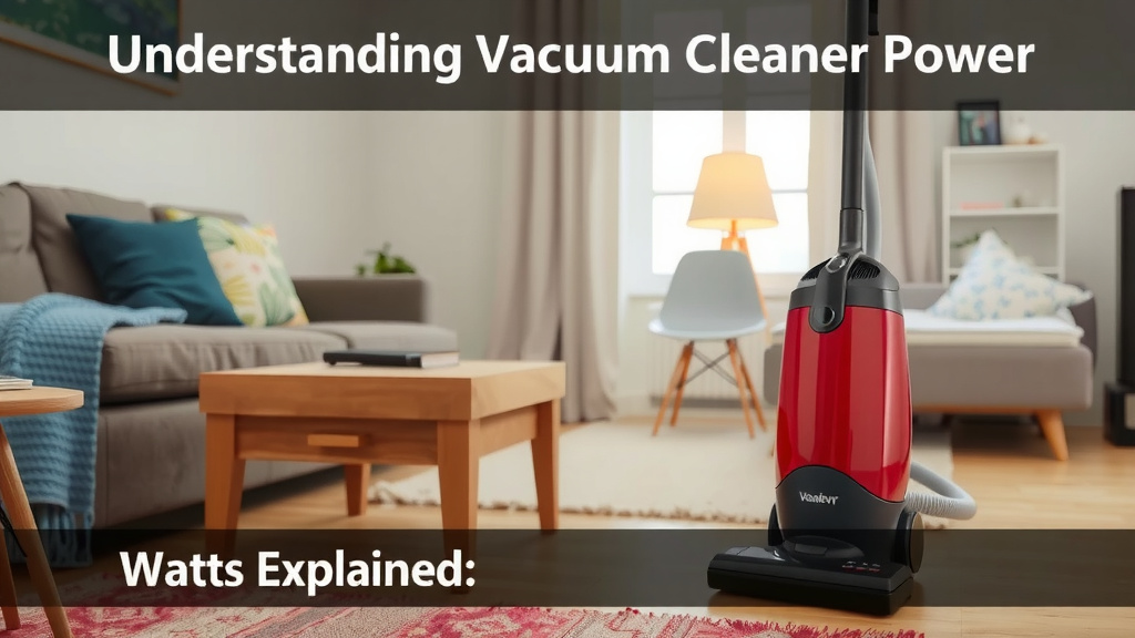 Understanding Vacuum Cleaner Power: Watts Explained