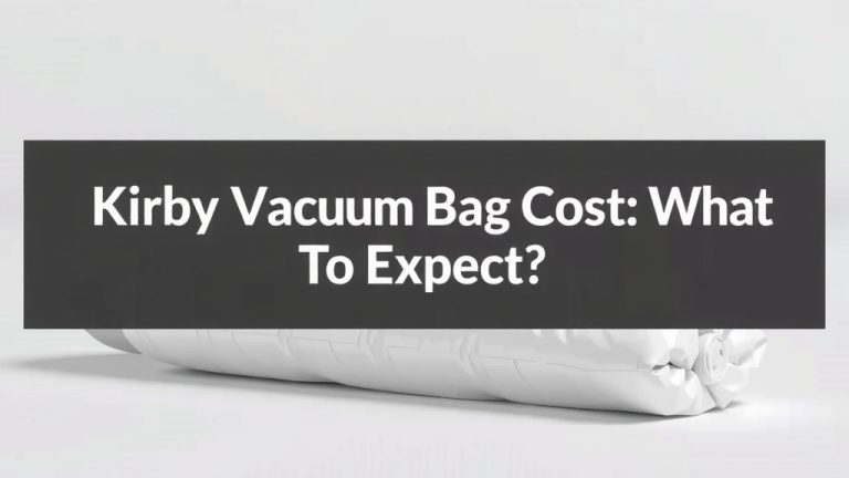 Kirby Vacuum Bags Cost: What to Expect