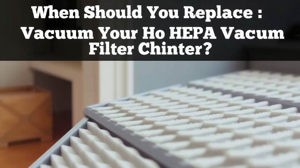 When Should You Replace Your HEPA Vacuum Filter?