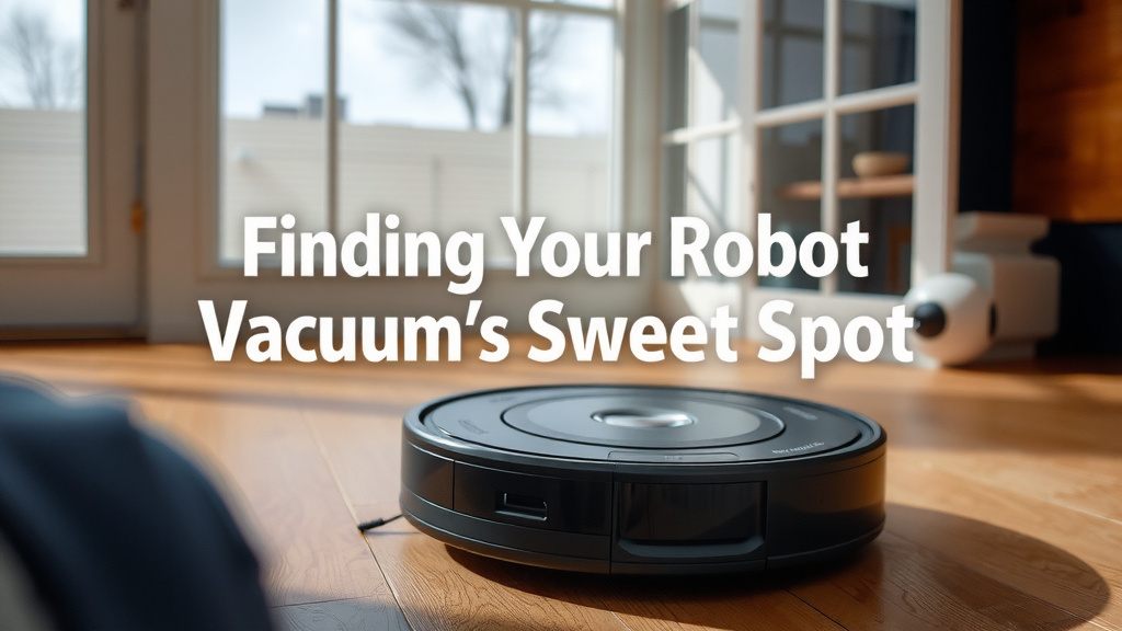 Finding Your Robot Vacuum's Sweet Spot