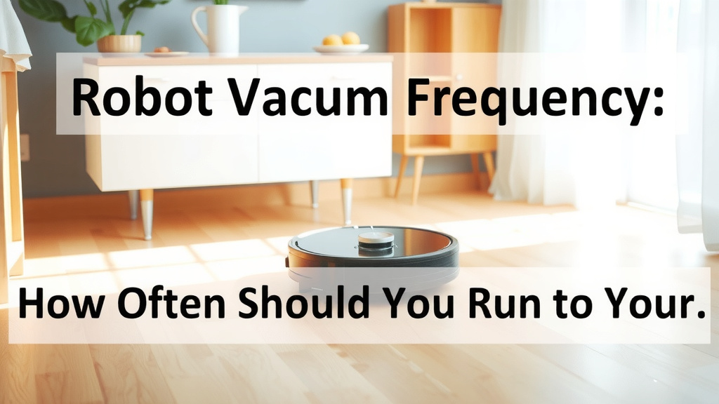 Robot Vacuum Frequency: How Often Should You Run Yours