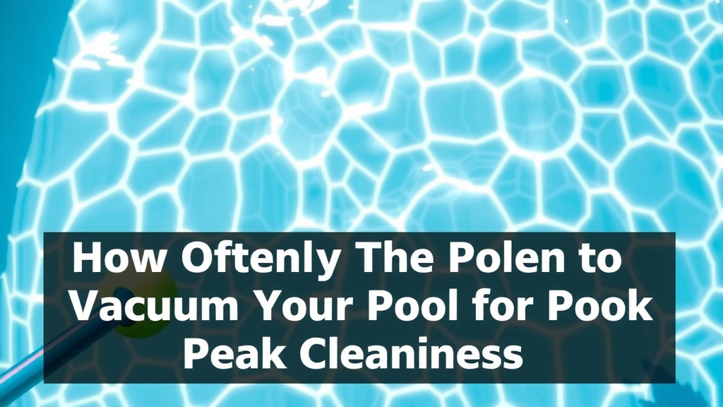 How Often to Vacuum Your Pool for Peak Cleanliness