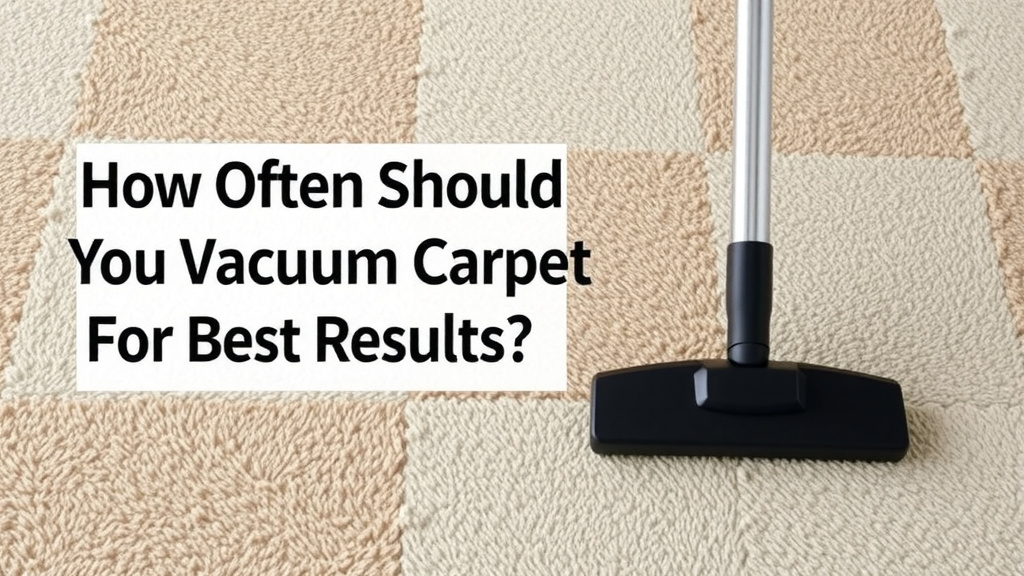 How Often Should You Vacuum Carpet For Best Results