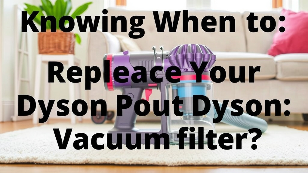 Knowing When to Replace Your Dyson Vacuum Filter
