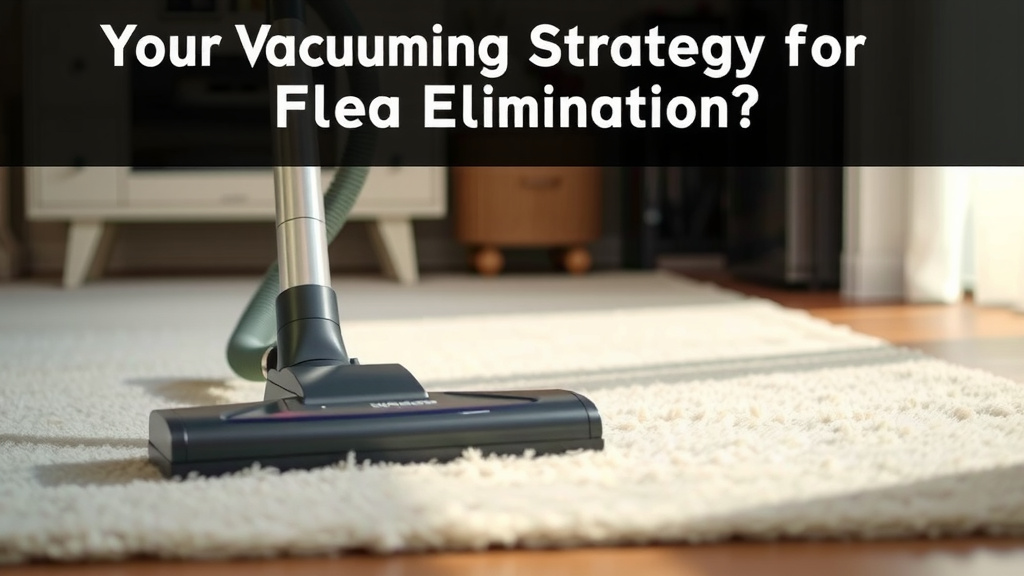 Your Vacuuming Strategy for Flea Elimination