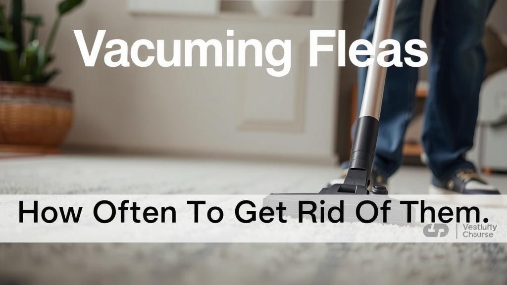 Vacuuming Fleas: How Often To Get Rid Of Them