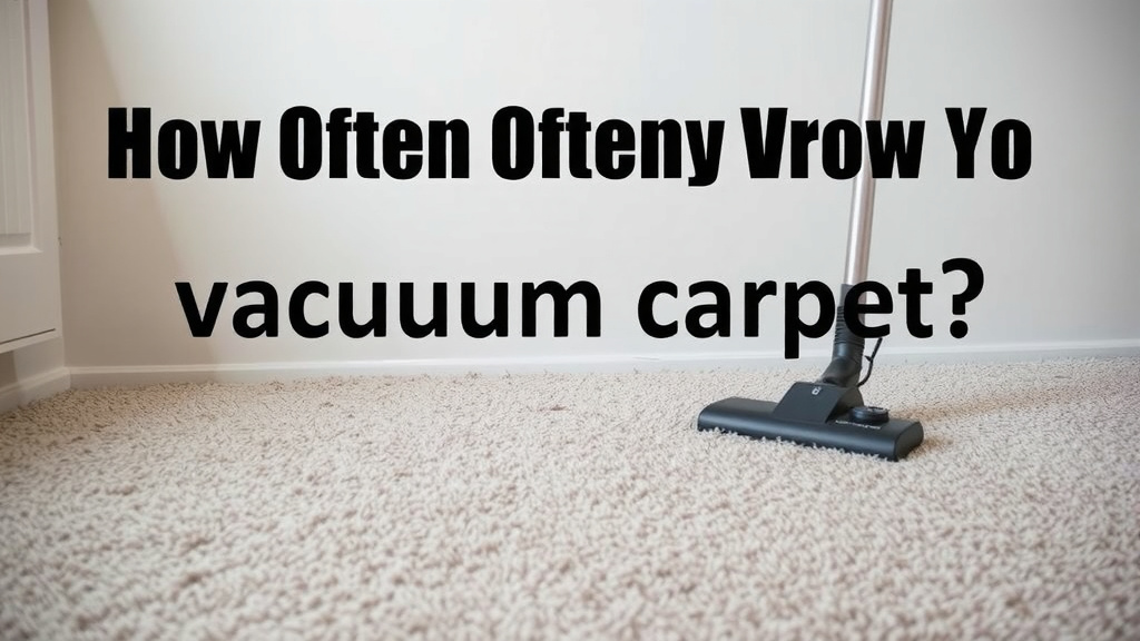 How Often Should You Vacuum Your Carpet?