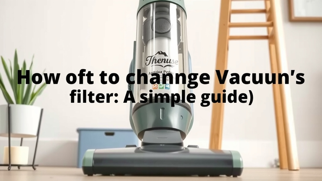 When to Swap Out Your Vacuum's Filter: A Simple Guide