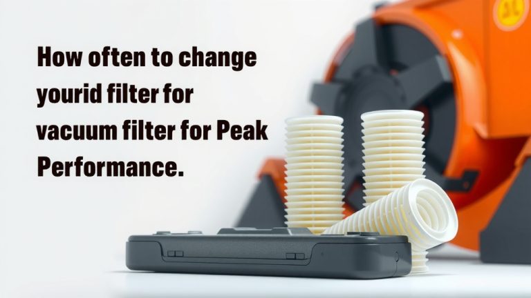 How Often to Change Vacuum Filter for Peak Performance