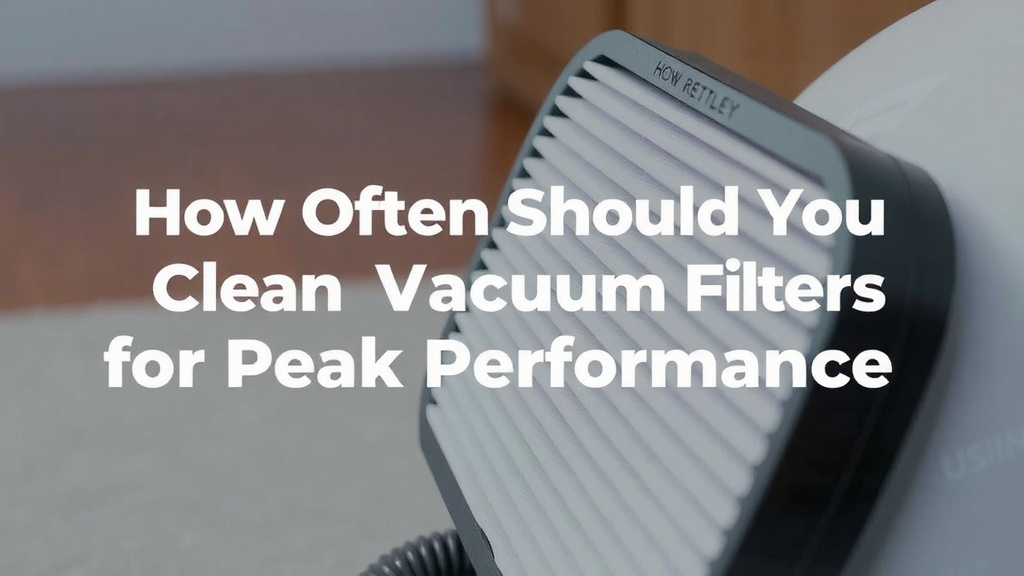How Often Should You Clean Vacuum Filters for Peak Performance