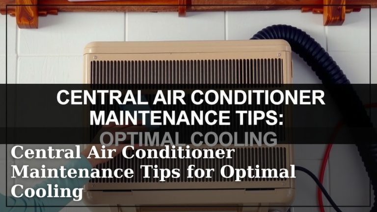 Central Air Conditioner Maintenance Tips for Optimal Cooling