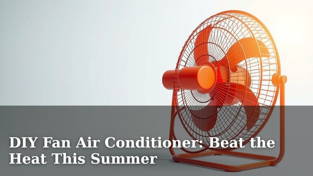 DIY Fan Air Conditioner: Beat the Heat This Summer