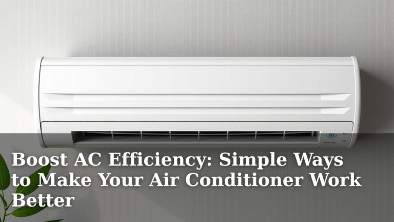 Boost AC Efficiency: Simple Ways to Make Your Air Conditioner Work Better